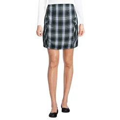 School Uniform Girls Side Pleat Plaid Skort Above the Knee
