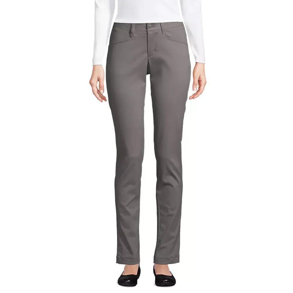 School Uniform Girls Slim Fit Stretch Chino Pants