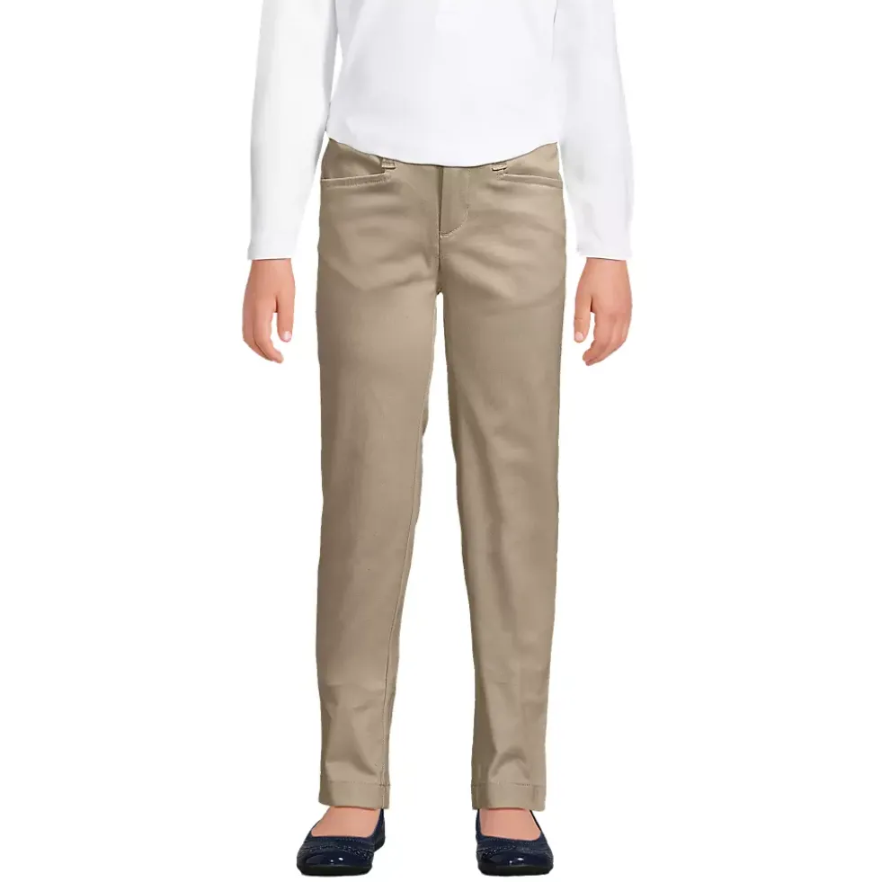 School Uniform Girls Slim Fit Stretch Chino Pants