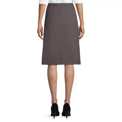 School Uniform Girls Solid A-line Skirt Below the Knee