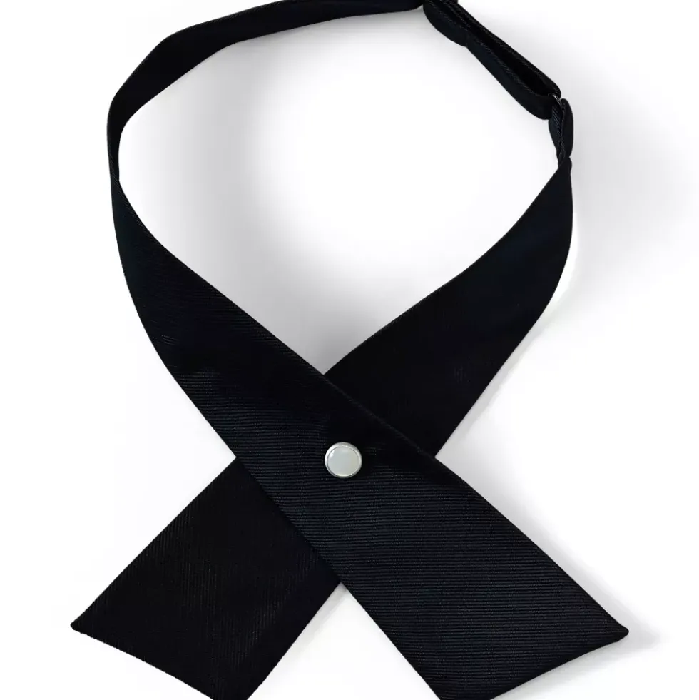 School Uniform Girls Solid Cross Tie