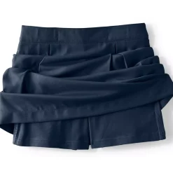 School Uniform Girls Solid Pleated Skort Top of Knee