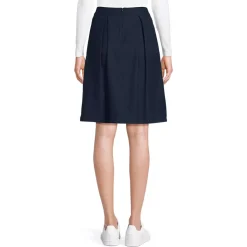School Uniform Girls Solid Pleated Skort Top of Knee