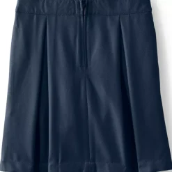School Uniform Girls Solid Pleated Skort Top of Knee