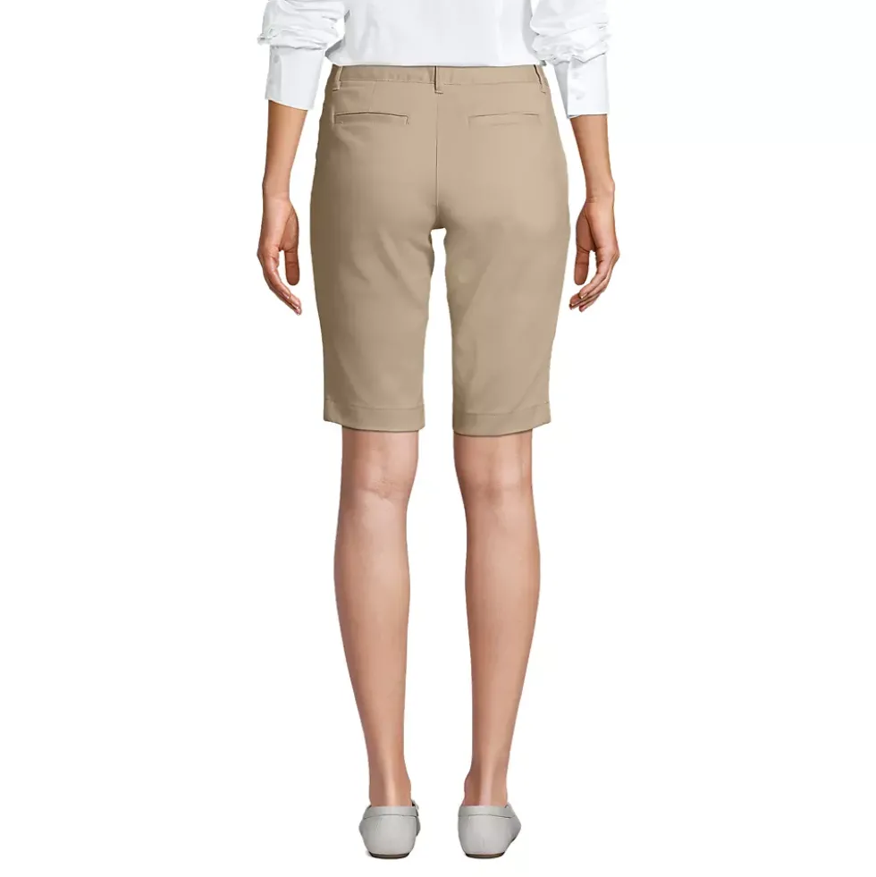 School Uniform Girls Stretch Chino Bermuda Shorts
