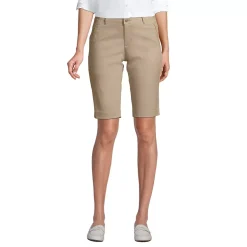 School Uniform Girls Stretch Chino Bermuda Shorts
