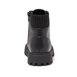 School Uniform Girls Zip Up Lugged Boots