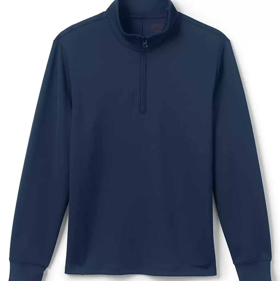 School Uniform Kids Active Performance Quarter Zip Pullover