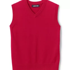 School Uniform Kids Cotton Modal Fine Gauge Sweater Vest