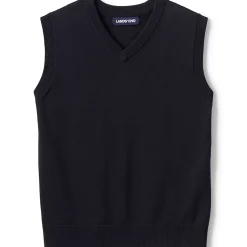 School Uniform Kids Cotton Modal Fine Gauge Sweater Vest