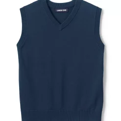 School Uniform Kids Cotton Modal Fine Gauge Sweater Vest