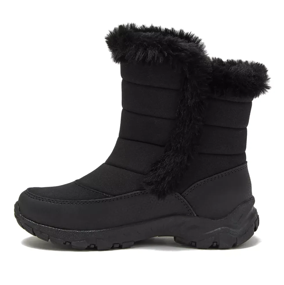 School Uniform Kids Expedition Faux Fur Waterproof Puffer Snow Boots