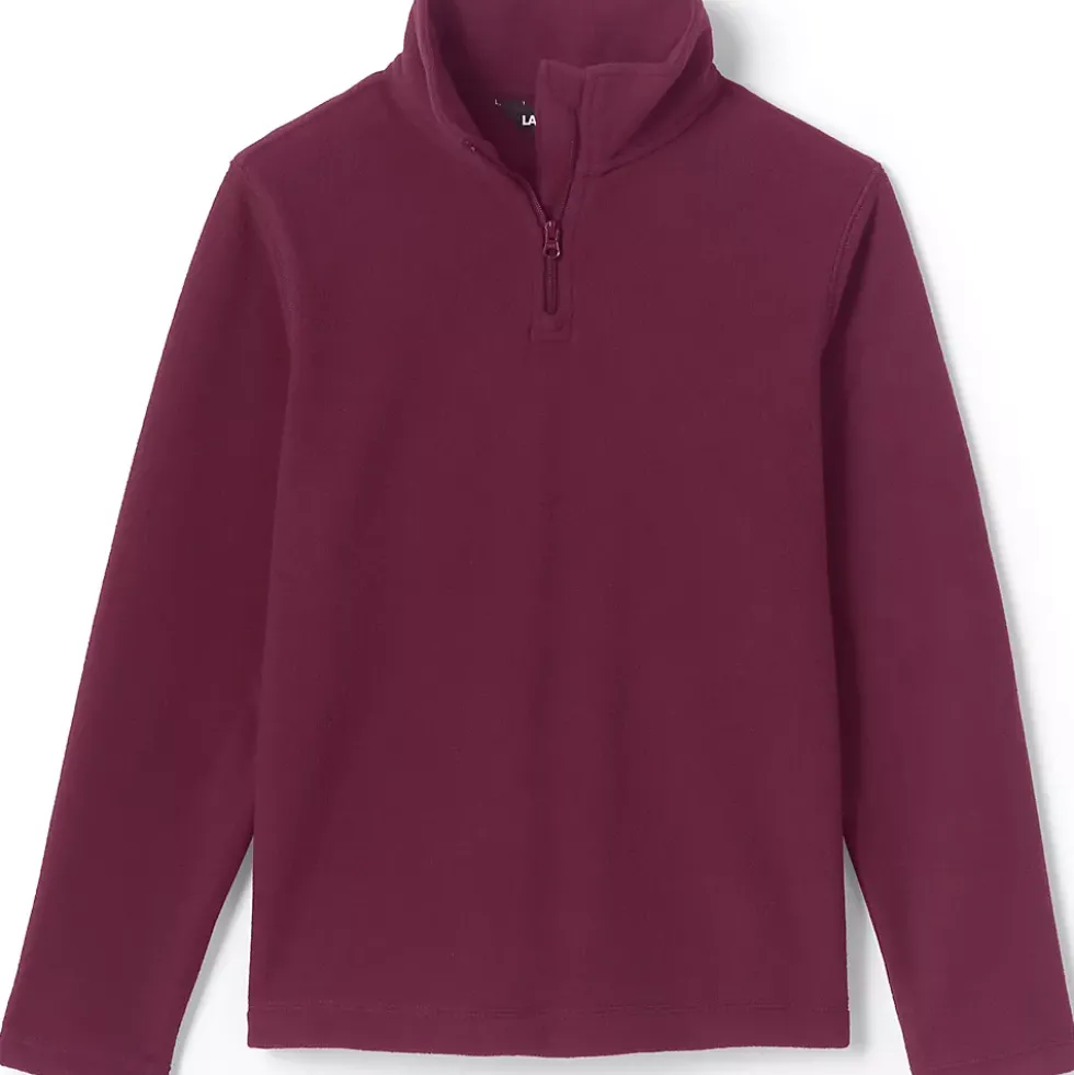 School Uniform Kids Lightweight Fleece Quarter Zip Pullover