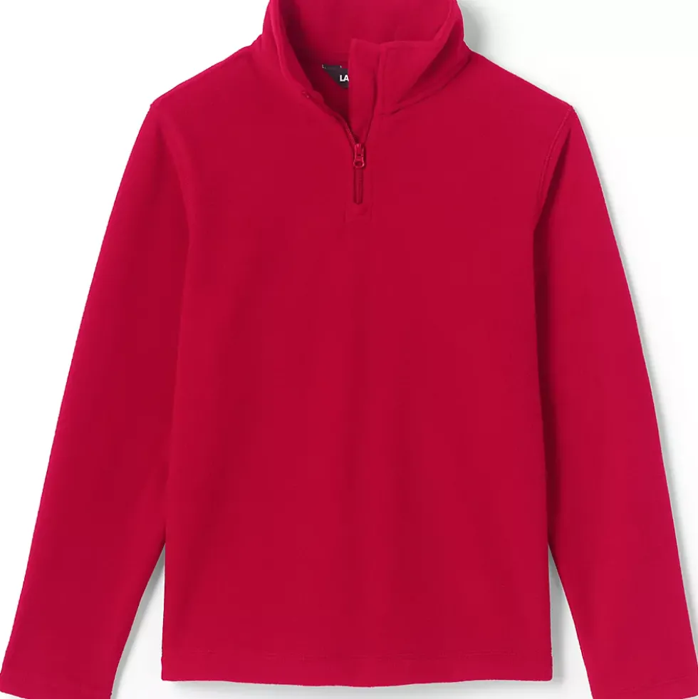 School Uniform Kids Lightweight Fleece Quarter Zip Pullover