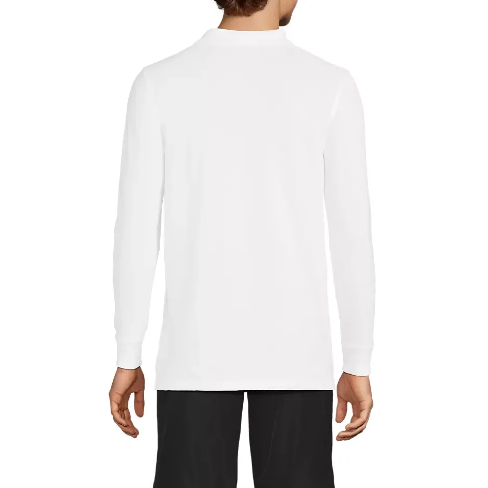 School Uniform Kids Long Sleeve Mesh Polo Shirt