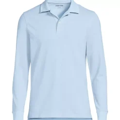 School Uniform Kids Long Sleeve Mesh Polo Shirt