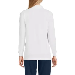 School Uniform Kids Long Sleeve Mesh Polo Shirt