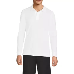 School Uniform Kids Long Sleeve Mesh Polo Shirt