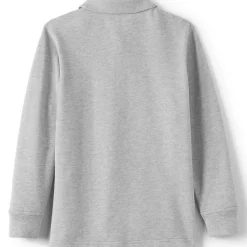 School Uniform Kids Long Sleeve Mesh Polo Shirt