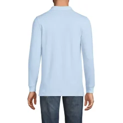 School Uniform Kids Long Sleeve Mesh Polo Shirt