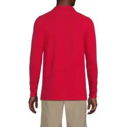 School Uniform Kids Long Sleeve Mesh Polo Shirt