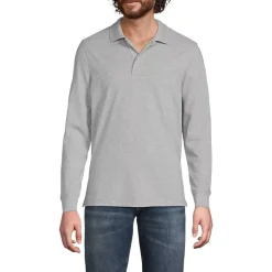 School Uniform Kids Long Sleeve Mesh Polo Shirt