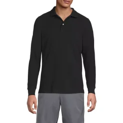 School Uniform Kids Long Sleeve Mesh Polo Shirt