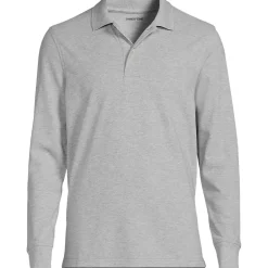 School Uniform Kids Long Sleeve Mesh Polo Shirt