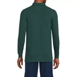 School Uniform Kids Long Sleeve Mesh Polo Shirt