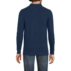 School Uniform Kids Long Sleeve Mesh Polo Shirt