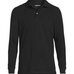 School Uniform Kids Long Sleeve Mesh Polo Shirt