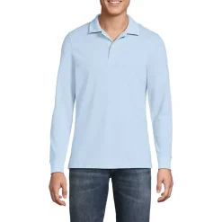 School Uniform Kids Long Sleeve Mesh Polo Shirt