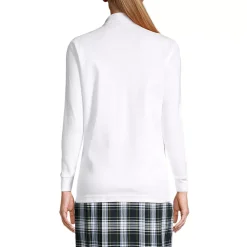 School Uniform Kids Long Sleeve Interlock Polo Shirt