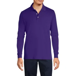 School Uniform Kids Long Sleeve Interlock Polo Shirt
