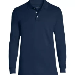 School Uniform Kids Long Sleeve Interlock Polo Shirt