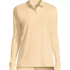 School Uniform Kids Long Sleeve Interlock Polo Shirt