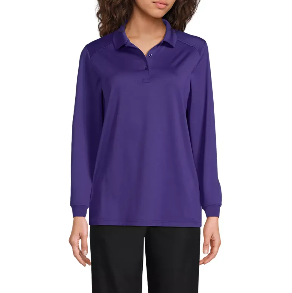 School Uniform Kids Long Sleeve Rapid Dry Polo Shirt