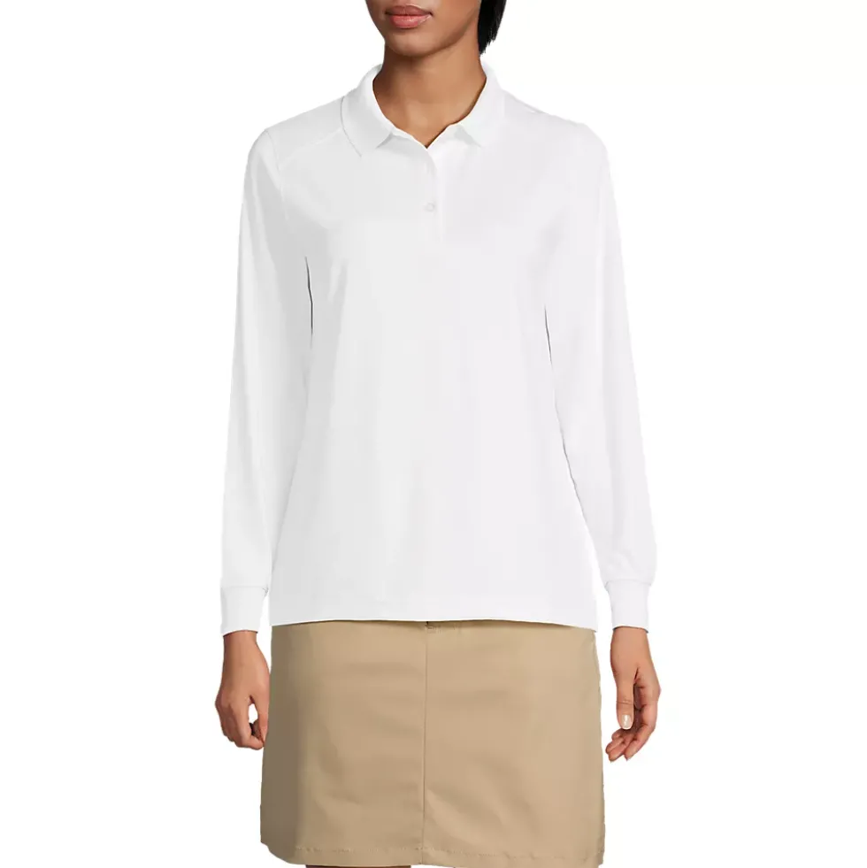 School Uniform Kids Long Sleeve Rapid Dry Polo Shirt
