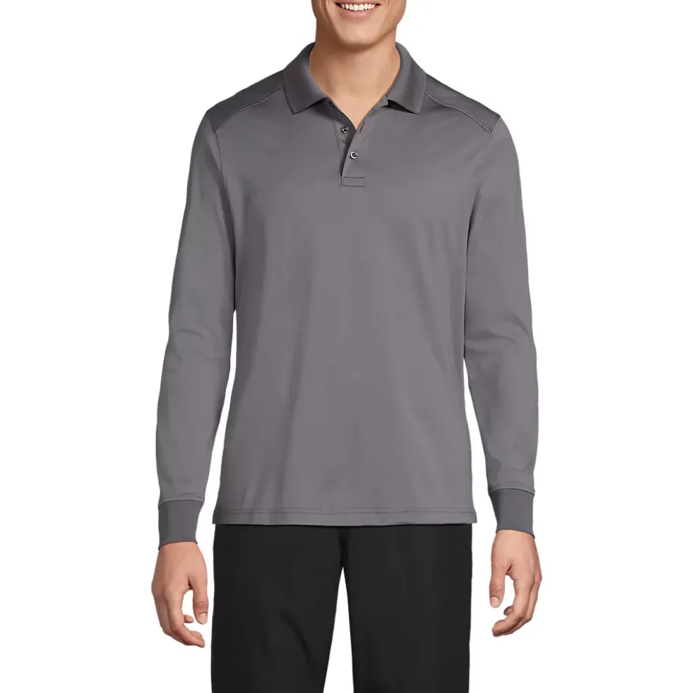School Uniform Kids Long Sleeve Rapid Dry Polo Shirt