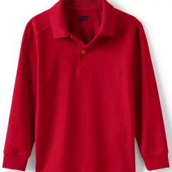 School Uniform Kids Long Sleeve Rapid Dry Polo Shirt