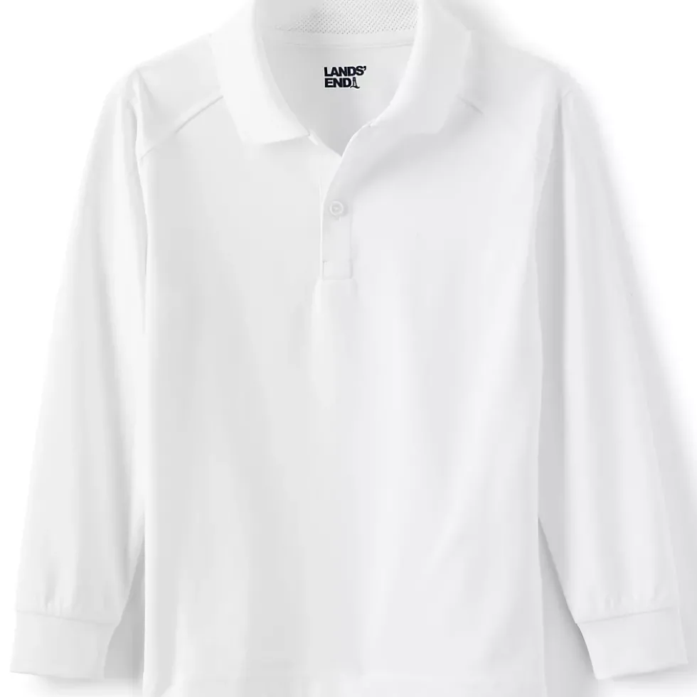 School Uniform Kids Long Sleeve Rapid Dry Polo Shirt