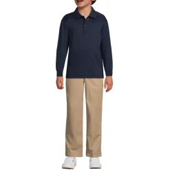 School Uniform Kids Long Sleeve Rapid Dry Polo Shirt
