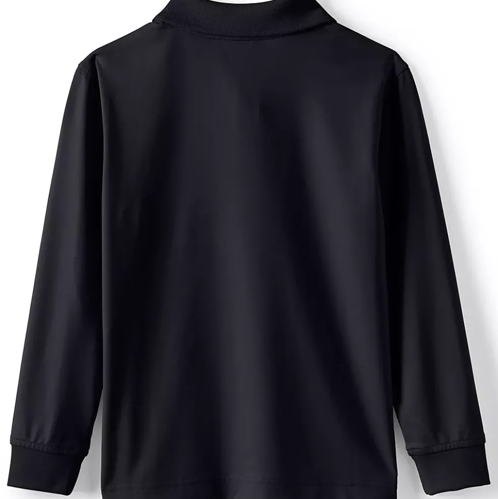 School Uniform Kids Long Sleeve Rapid Dry Polo Shirt