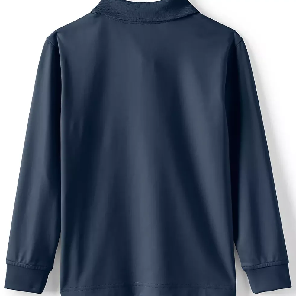 School Uniform Kids Long Sleeve Rapid Dry Polo Shirt
