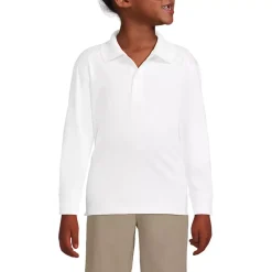 School Uniform Kids Long Sleeve Rapid Dry Polo Shirt