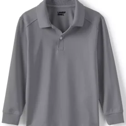 School Uniform Kids Long Sleeve Rapid Dry Polo Shirt