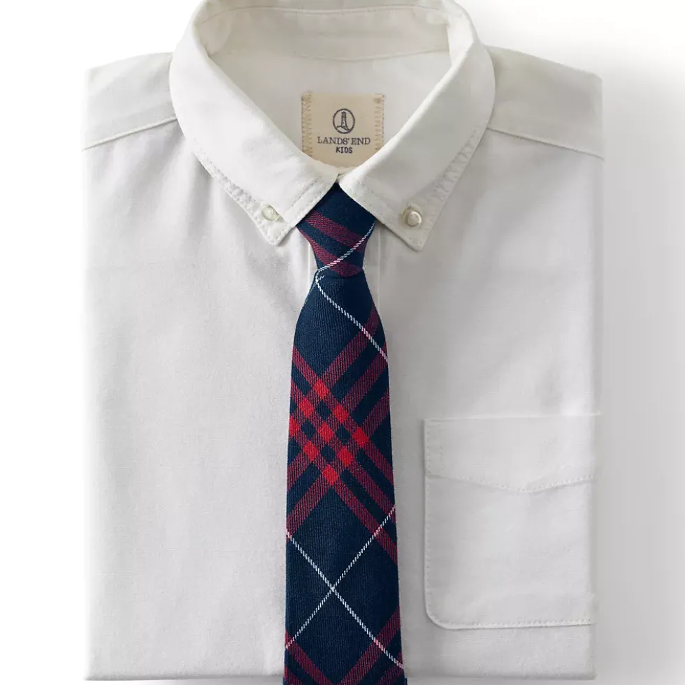 School Uniform Kids Plaid To Be Tied Tie