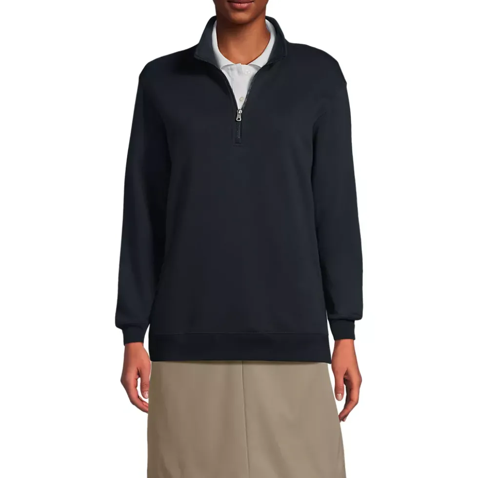 School Uniform Kids Quarter Zip Sweatshirt
