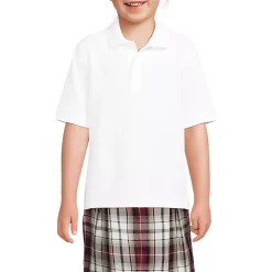 School Uniform Kids Short Sleeve Mesh Polo Shirt