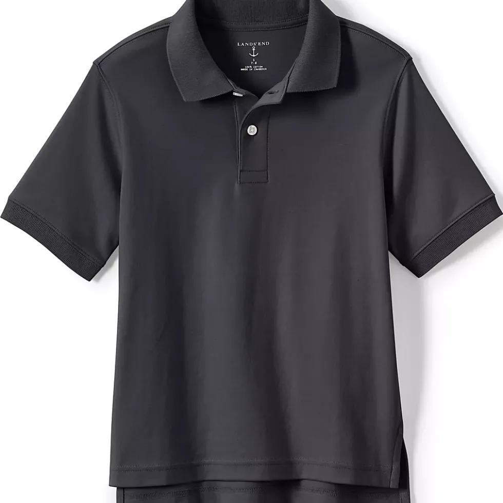 School Uniform Kids Short Sleeve Interlock Polo Shirt